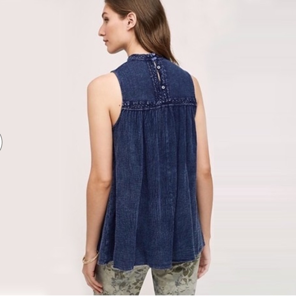 Anthropologie
Eri + Ali Victorian Sweetbriar Tank, Navy